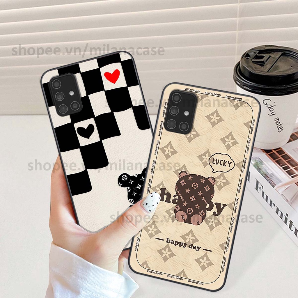 Ốp Samsung A31 / A51 / A71 gấu be@rBrick gấu Teddy Kaws siêu đẹp, phong cách, cá tính