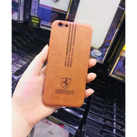 Ốp dẻo giả da Ferrari cho IPhhone 6/ 6S cao cấp