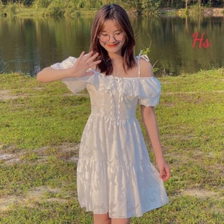 VÁY TAY PHỐI VOAN SIÊU PHẨM ( HÀNG LOẠI 1 )