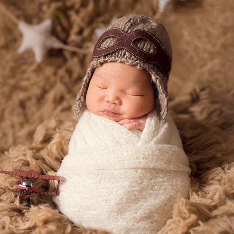 Mũ len nhiều màu phụ kiện chụp ảnh cho bé