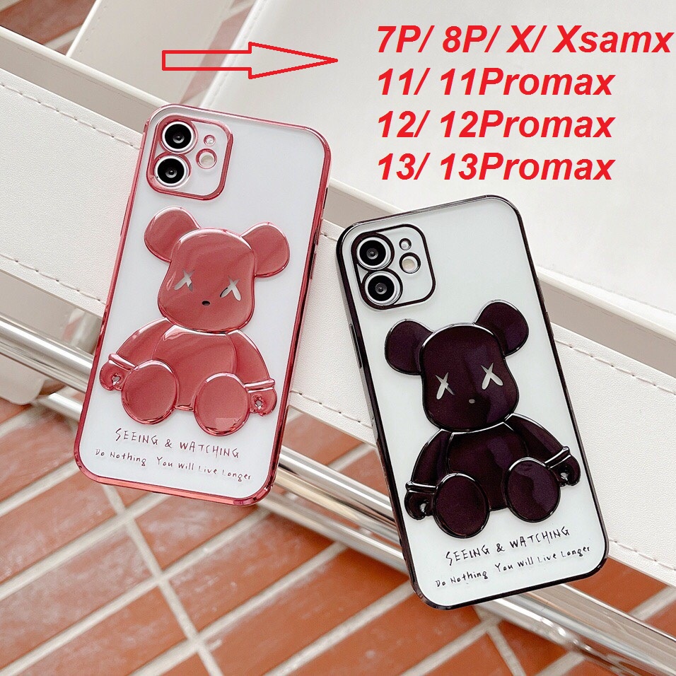 Ốp Gấu 3D Kaws Cho IPhone 7P/ 8P/ X/ Xsmax/ 11Promax/ 12Promax/ 13Promax Siêu Kute.