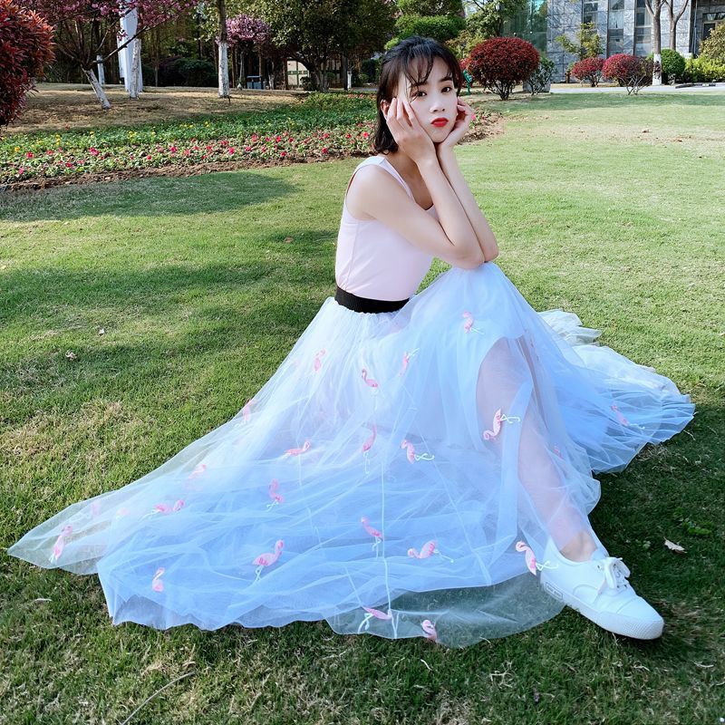 Chân Váy Lưới Thêu Họa Tiết Thời Trang Cho Nữ | BigBuy360 - bigbuy360.vn