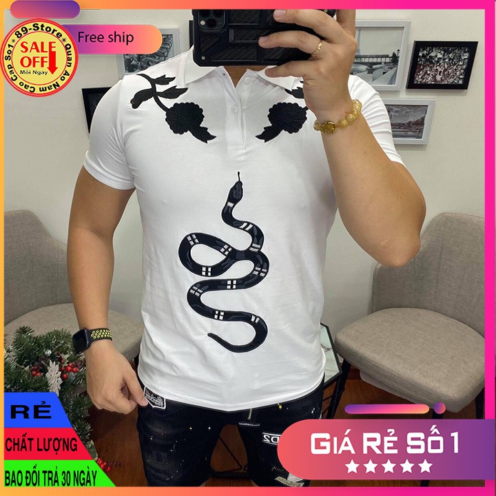 Áo Thun Nam Tay Ngắn Có Cổ Cao Cấp Thích Hợp Moi Lứa Tuổi Cam Kết Về Chất Lượng 🌟GIÁ RẺ NHẤT🌟