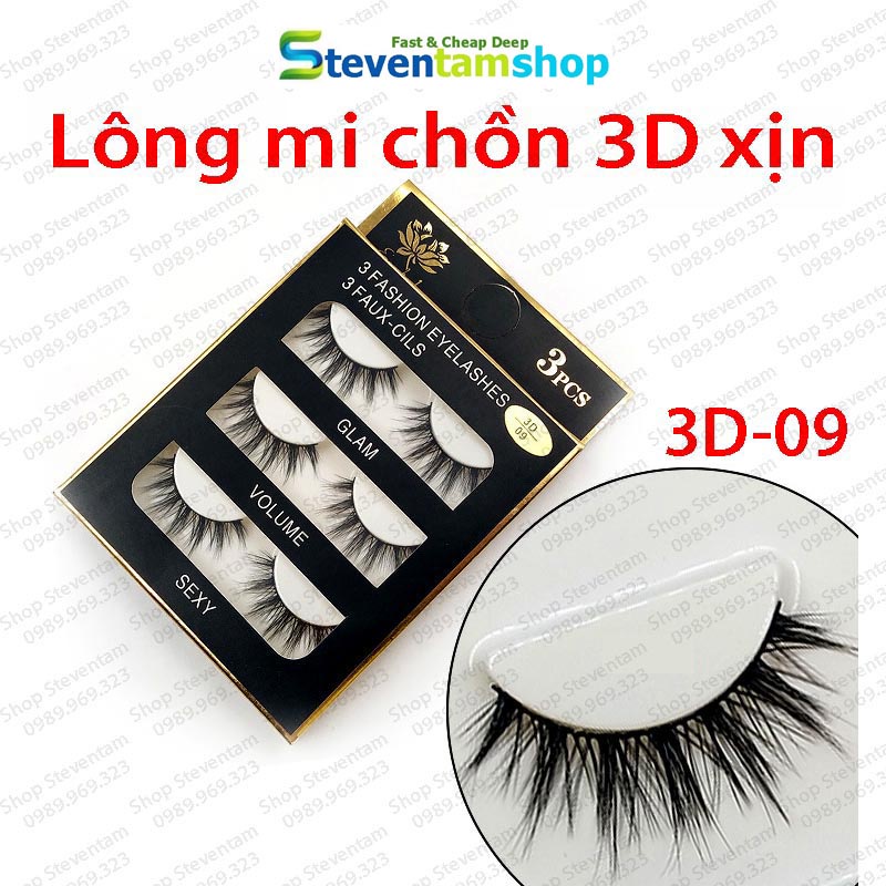 Lông mi chồn 3D số 09 (Cam kết hàng loại 1)