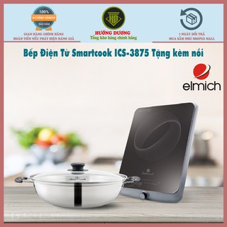 Bếp Điện Từ TẶNG KÈM NỒI công suất 2100W Smartcook ICS-3875 Hàng Chính Hãng