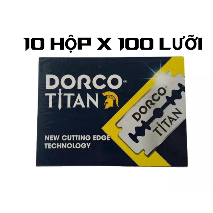 Lưỡi Lam Hớt Tóc Dorco Titan Hộp 1000 Dao Lam Titan