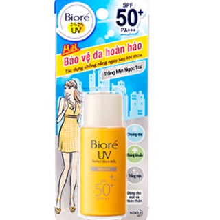 Biore sữa chống nắng bảo vệ da hoàn hảo - trắng mịn ngọc trai