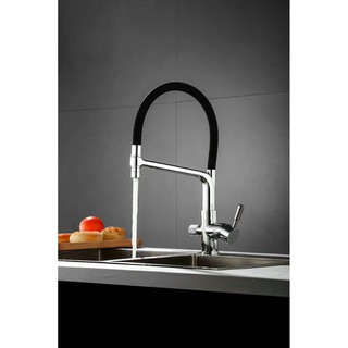 Vòi rửa bát 3 đường nước Kanzy thân mềm