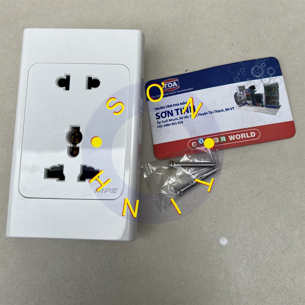 Ổ cắm Âm Tường đôi đơn đa năng 3 chấu 1 2 lỗ MPE A20UES2N A20UESM2N A20US2MN A20USMXN A20USMXXN A20USMN