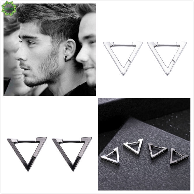 Khuyên tai Hàn Quốc thiết kế hình tam giác rỗng cá tính thời trang
