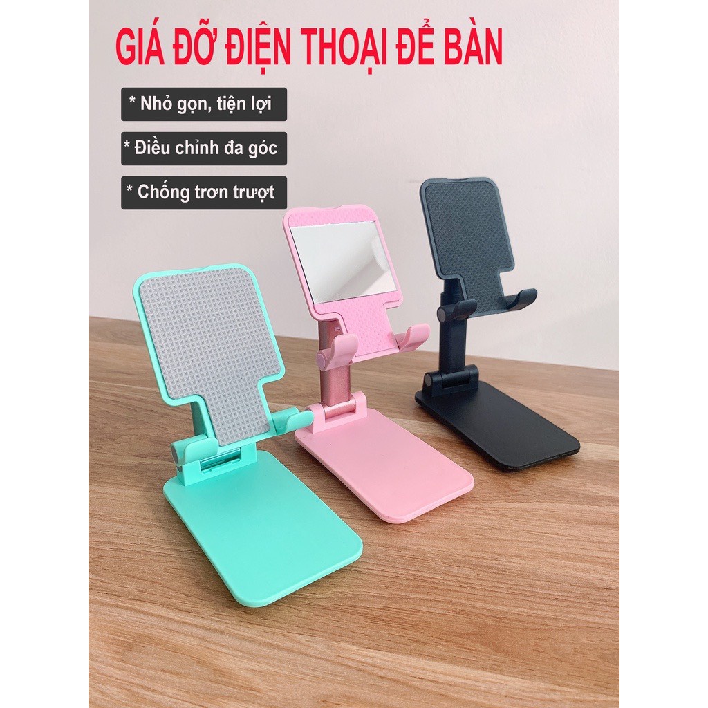 Kệ Giá Đỡ Điện Thoại Ipad Xem Phim Livestream Đàm Thoại Đa Năng K3 Gấp Gọn Chắc Chắn Tiện Lợi Đút Túi