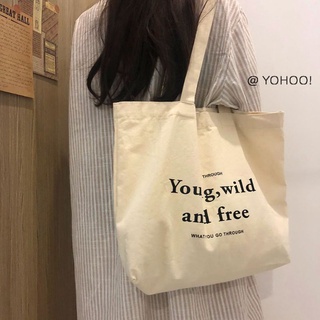 Túi vải canvas vintage Young( ngăn phụ+khoá)