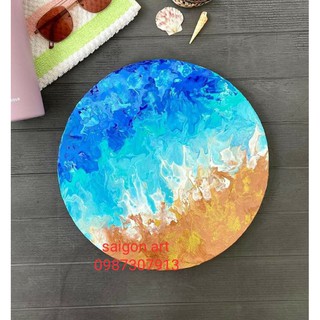 Set 2Toan Tròn Canvas Ép Mont Marte 30cm