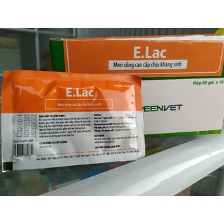Men sống cao cấp chịu kháng sinh Elac 10g