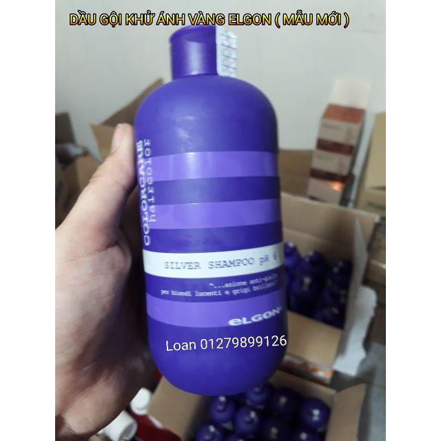 DẦU GỘI ELGON KHỬ ÁNH VÀNG DÀNH CHO TÓC TẨY TRẮNG NHUỘM CÁC MÀU TONE LẠNH ELGON SILVER SHAMPOO MẪU MỚI 300ML