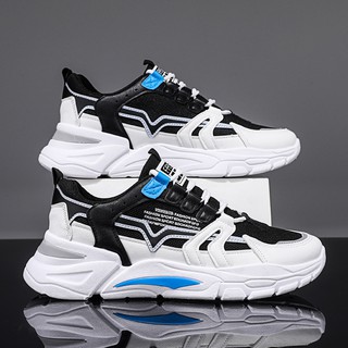 Giày sneaker nam cổ thấp tăng chiều cao 5cm phong cách trẻ trung năng động