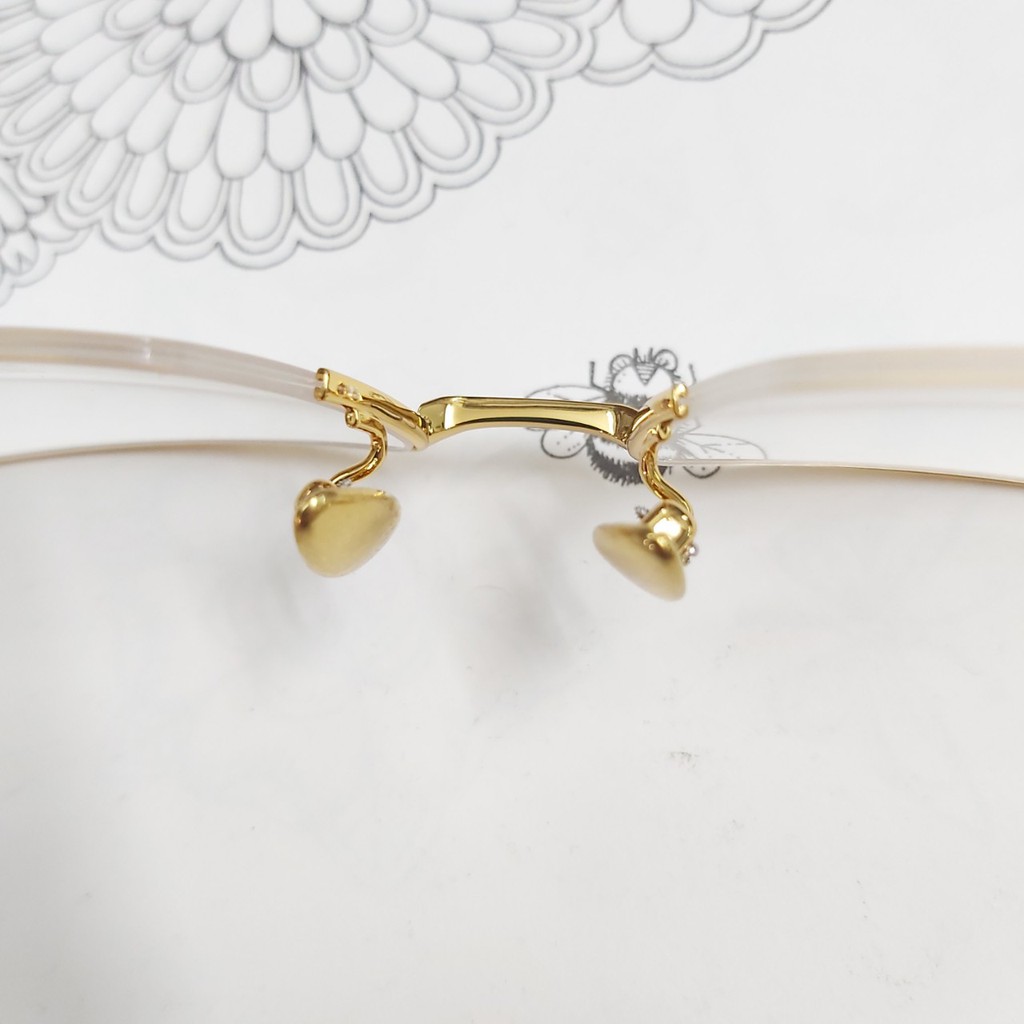 Gọng kính LIDO titanium mạ vàng 24K
