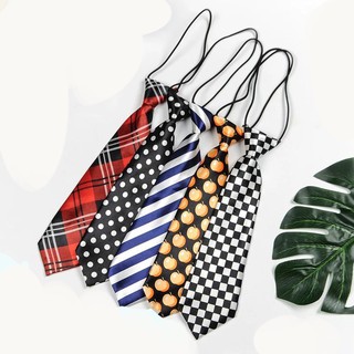 CÀ VẠT HỌA TIẾT NHIỀU MÀU THẮT SẴN DÂY CHUN CHO BÉ Tanosa_Kids