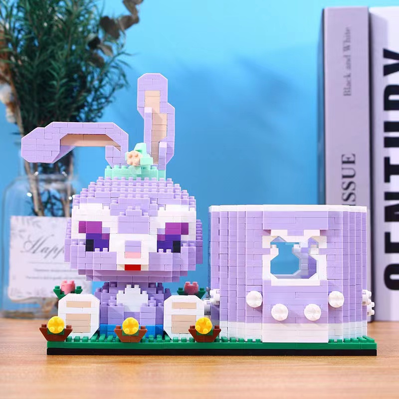 Hộp Đựng Bút Lắp Ráp Lego Hình Gấu Violent Sáng Tạo