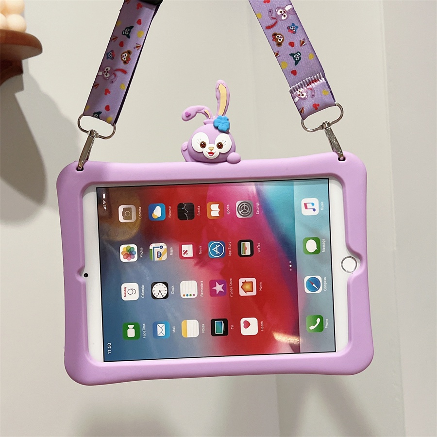 Ốp Máy Tính Bảng Silicon Mềm Có Giá Đỡ Xoay 360 Độ Kèm Dây Đeo Dành Cho Xiaomi Mi Pad 5 5Pro 5 Pro 5G 11inch 2021