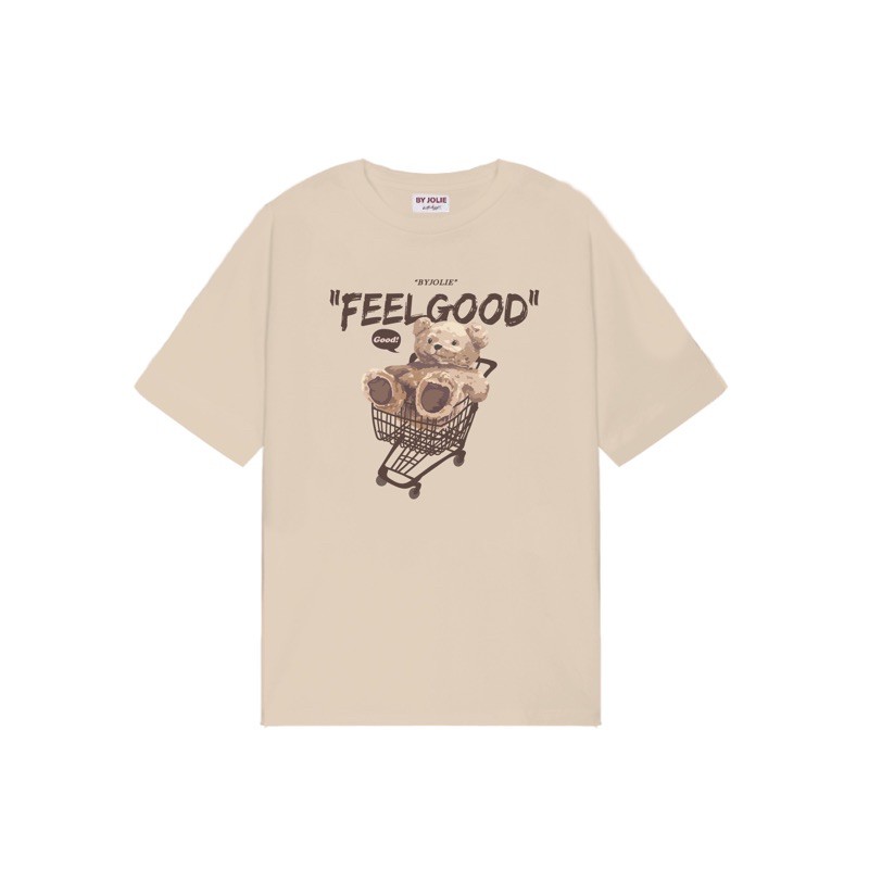 Áo phông unisex &quot;Feel Good&quot; Byjolie chất cotton thoáng mát