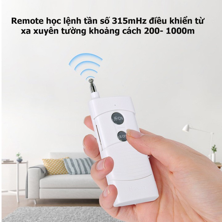 Bộ ổ cắm điều khiển từ xa 1km HONEST HT-9501/30A/220V mẫu mới 2019