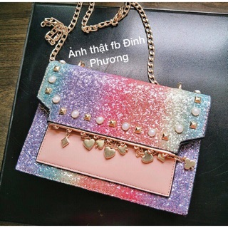 Túi cầu vồng bling bling