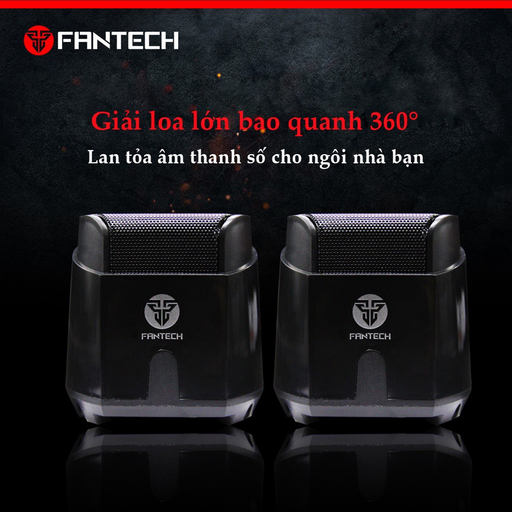 Loa vi tính gaming siêu gọn nhẹ Fantech GS201 Công suất 7W