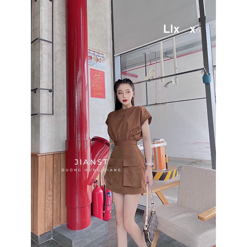 Váy liền SoYoung túi trước 3 màu trẻ trung ( kèm ảnh thật, video ) | BigBuy360 - bigbuy360.vn