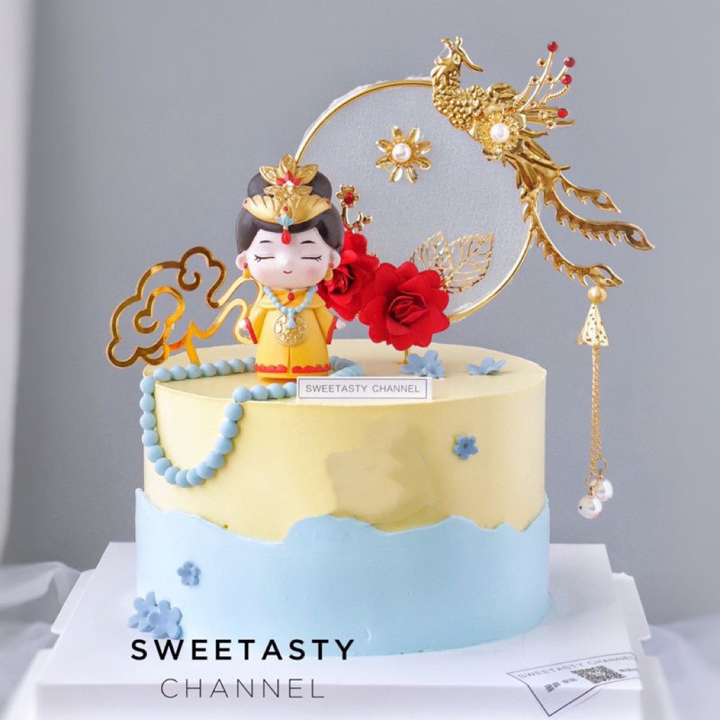 [SIÊU RẺ❤️] – Tượng Hoàng Thượng - Hoàng Hậu (1 Cặp) - Trang trí bánh sinh nhật bánh kem