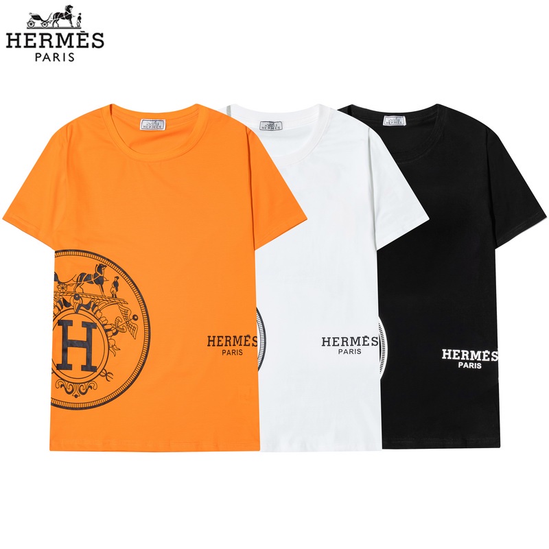 Áo Thun Tay Ngắn Hermes Thiết Kế Đơn Giản Thời Trang Cho Nam Và Nữ
