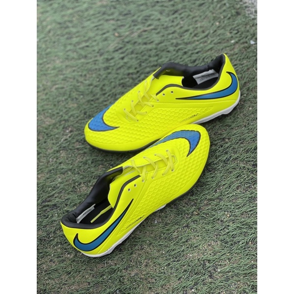 Giày đá bóng banh sân cỏ nhân tạo đế TF hyper venom1 3 màu vàng chanh cam đỏ hồng