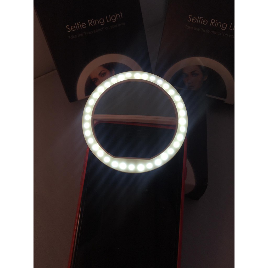 Đèn Led tròn dạng kẹp chụp ảnh cho điện thoại Selfie Ring Light