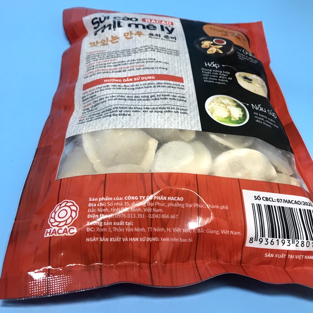 Sủi cảo Hacao thịt Mê Ly/ há cảo nhân thịt dùng hấp chiên, thả lẩu vô cùng tiện lợi