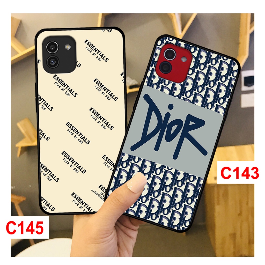 Ốp lưng Samsung  A03 in hình thương hiệu thời trang. ốp samsung A03 rẻ bền đẹp.