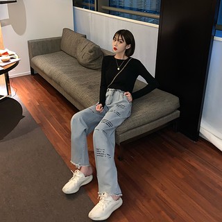 [ ORDER 6-9 NGÀY+ ẢNH THẬT] QUẦN BÒ- JEANS ỐNG RỘNG MÃ 34787