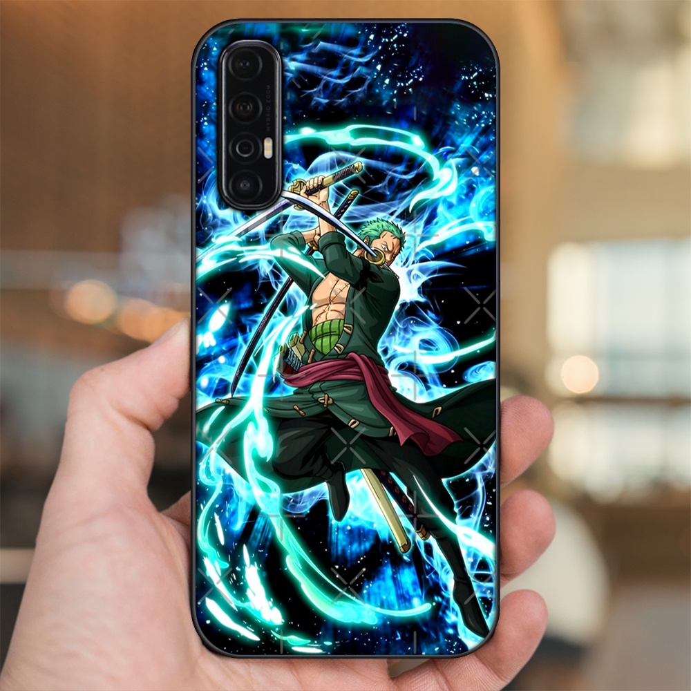 Ốp lưng Oppo Reno 3 Pro viền đen in hình Zoro One Piece
