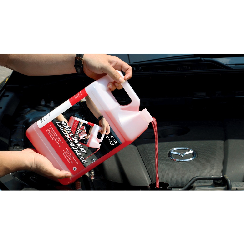 Nước làm mát động cơ ô tô màu đỏ CAR CARE [5 Lít] ✅