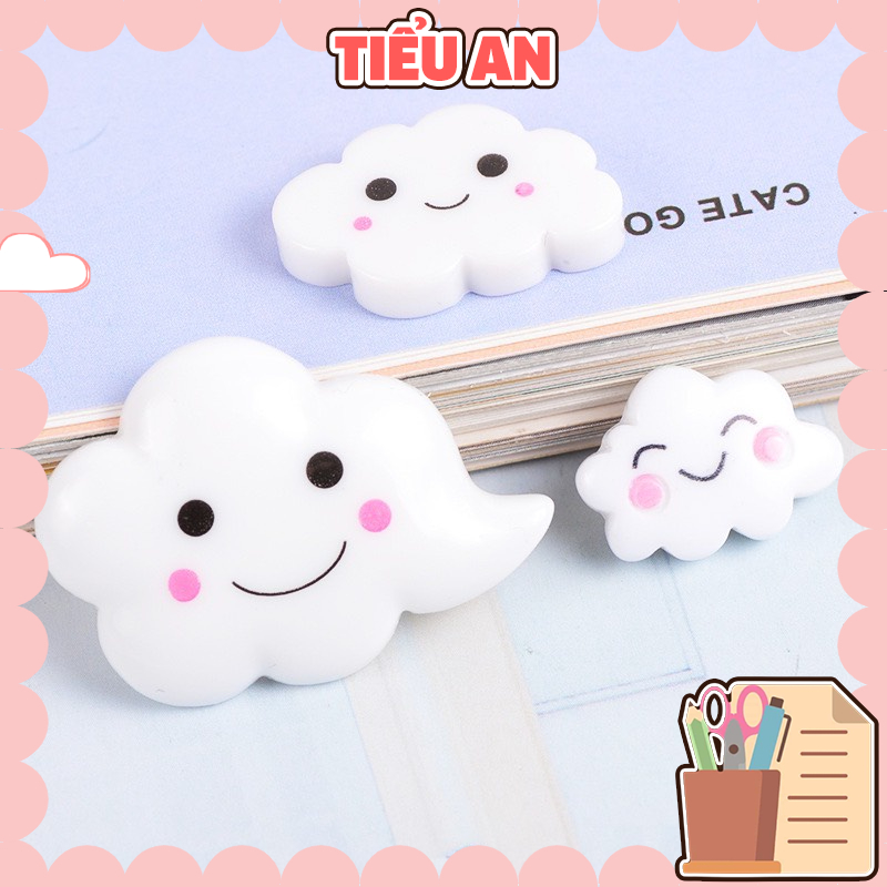 Charm  slime/ Dụng Cụ Charm Trang Trí  Hình Đám Mây xinh xắn - 01 Cái