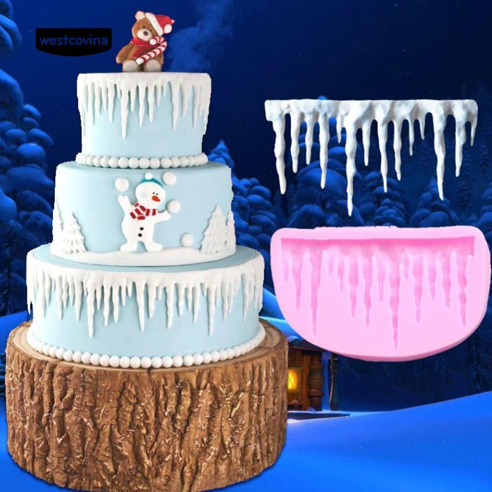 Khuôn silicon tạo hình băng chảy trang trí bánh
