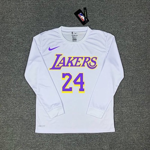 Áo Thun Bóng Rổ Tay Dài In Hình Lakers James Kobe Davis Chất Liệu Khô Thoáng Nhanh Thời Trang Cao Cấp