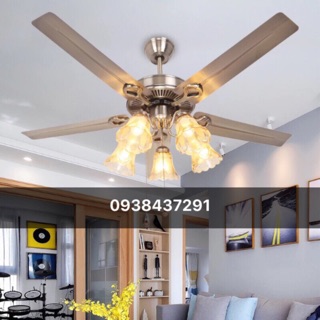 Quạt trần cánh sắt(sẵn kho)