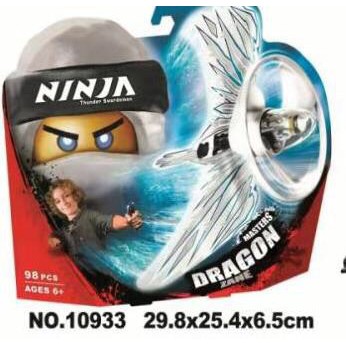 Lắp Ráp xếp hình Lego con quay Ninja Cao Thủ Lốc Xoáy có cánh 10929-10933