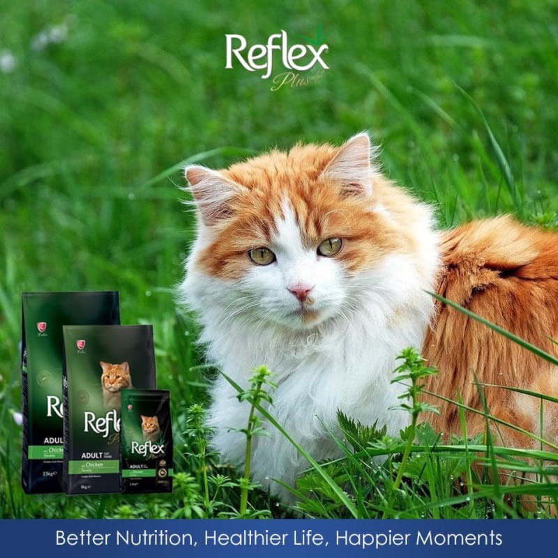 Hạt Reflex Plus Adult Thổ Nhĩ Kỳ Vị Gà- Thức Ăn Hạt Khô Cho Mèo Trưởng Thành