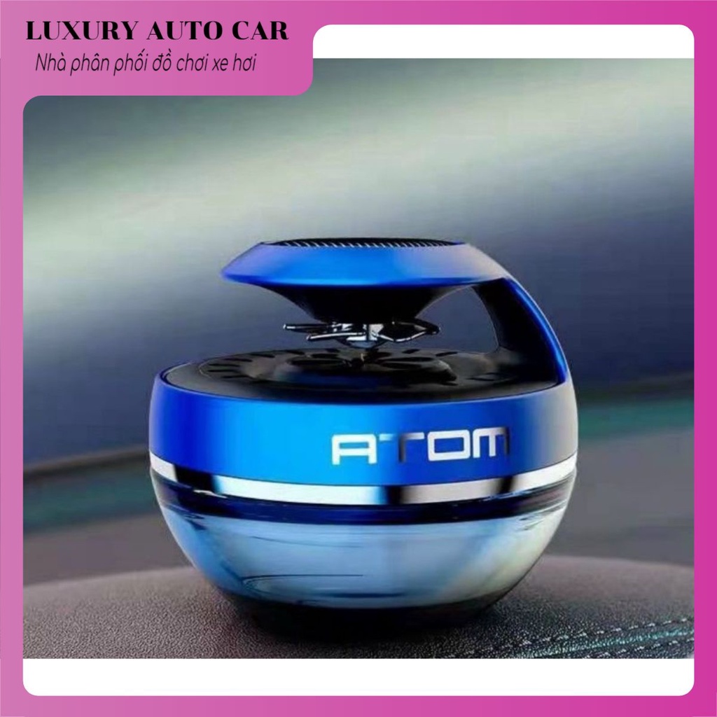 Nước Hoa Ô Tô, Nước Hoa Atom Cao Cấp Chạy năng lượng Mặt Trời xoay quạt tỏa hương khắp nội thất xe