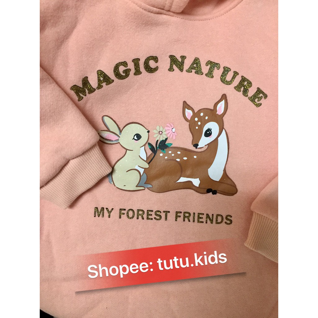 ÁO HOODIE BÉ GÁI LITTLE MAVEN DÀY ẤM SIÊU ĐẸP ÁO NỈ BÔNG CÓ MŨ ĐỦ SIZE 2-7T