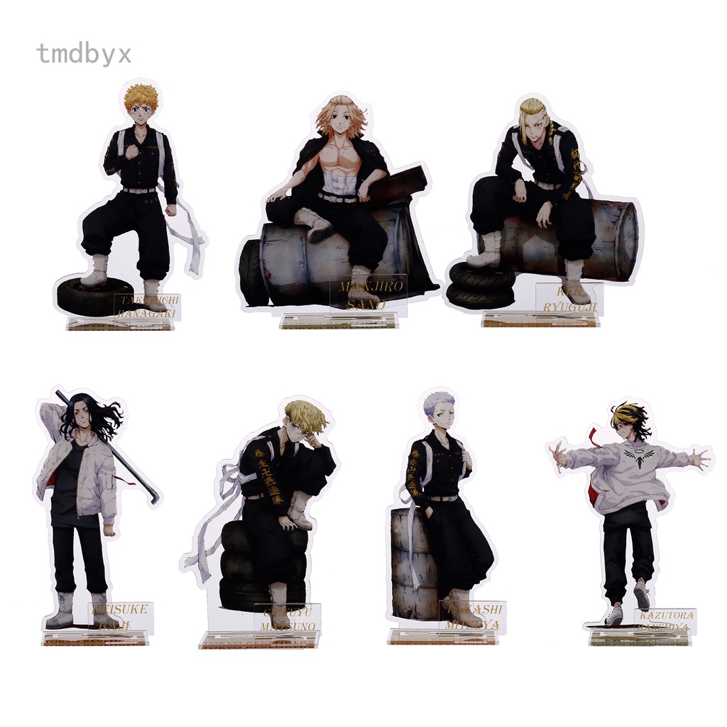 Mô hình nhân vật Anime Tokyo Revengers có giá đỡ bằng acrylic để bàn trang trí