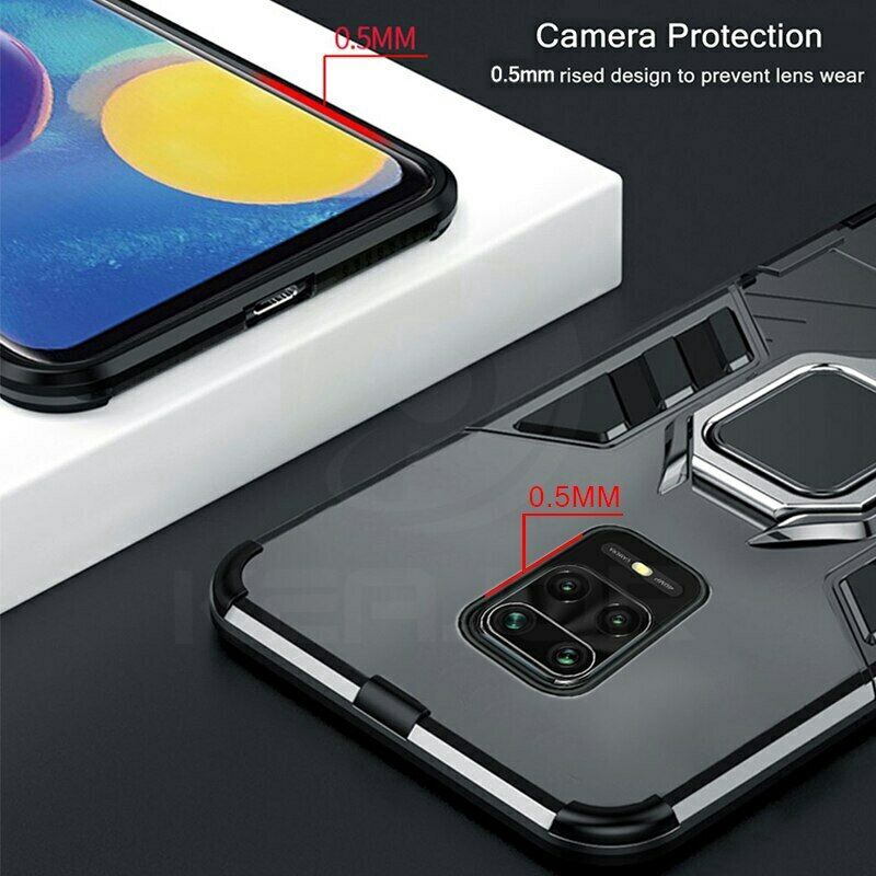 Xiaomi Poco M2 Pro Case Magnetic Holder Global Version Heavy Duty Bumper Cover Case