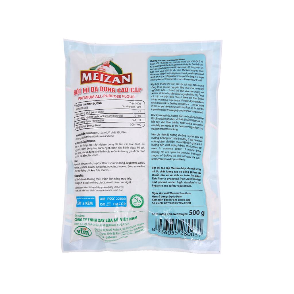 Bột mì đa dụng Meizan gói 500g