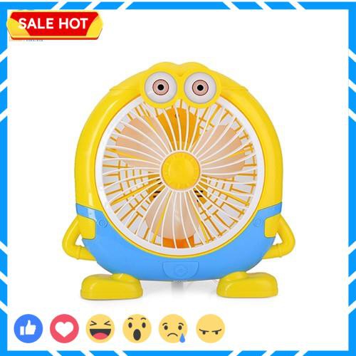 Quạt Mini Để Bàn Cắm Điện Hình Minion Cực Dễ Thương, Thích Hợp Để Bàn Học, Bàn Làm Việc Cho Mùa Hè 2021